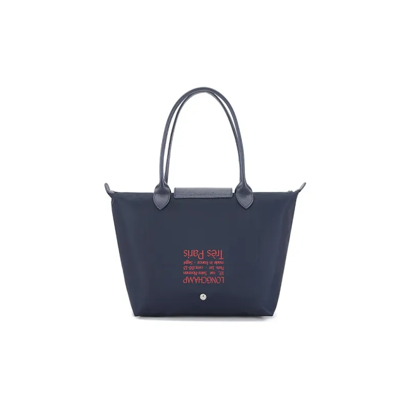 LONGCHAMP Le Pliage Nylon Fabric One Shoulder Handbags Small Size Women's Blue-2