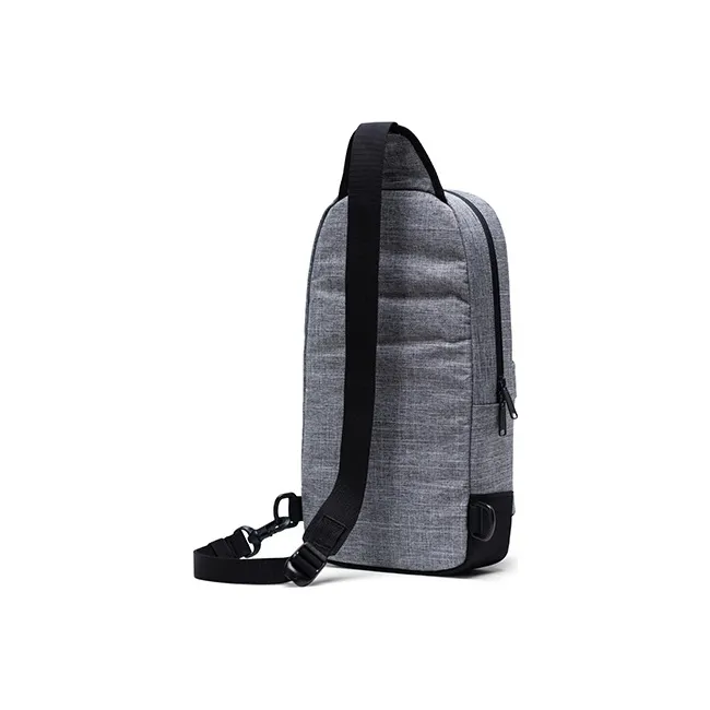 Herschel Polyester Cell Phone Pouch Sling Bag Crossbody Bag Regular Unisex Gray Black-1