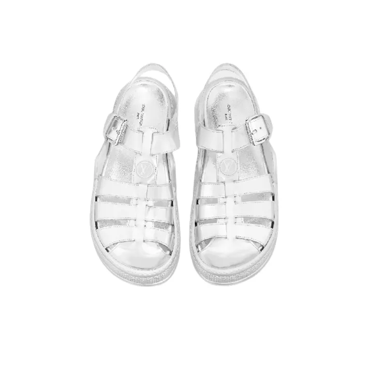 LOUIS VUITTON Archlight 1.0 Line Roman Sandals Women's Silver-4
