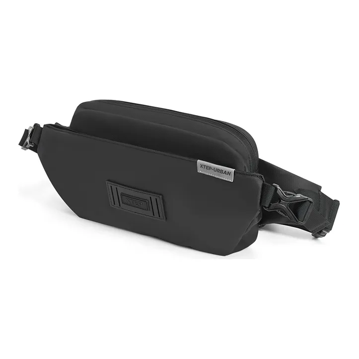 XTEP Fabric Sling Bag Regular Unisex Black Gray-1