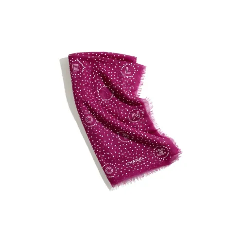 CHANEL Shawl Women's Burgundy