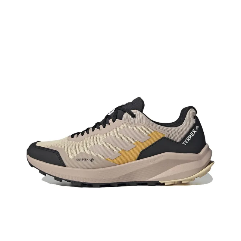Adidas Terrex Trail Rider Gore-te Anti-Slip And Wear-Resistant Lightweight Low-Top Outdoor Shoes Unisex Beige Umber-0