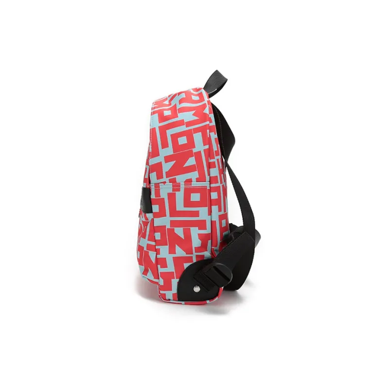 LONGCHAMP Le Pliage Fabric Backpack Small Size Women's Light Blue Red-3