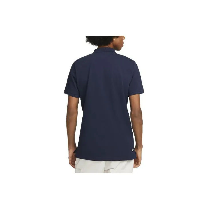 Nike Polo Shirts Men Navy Blue-1