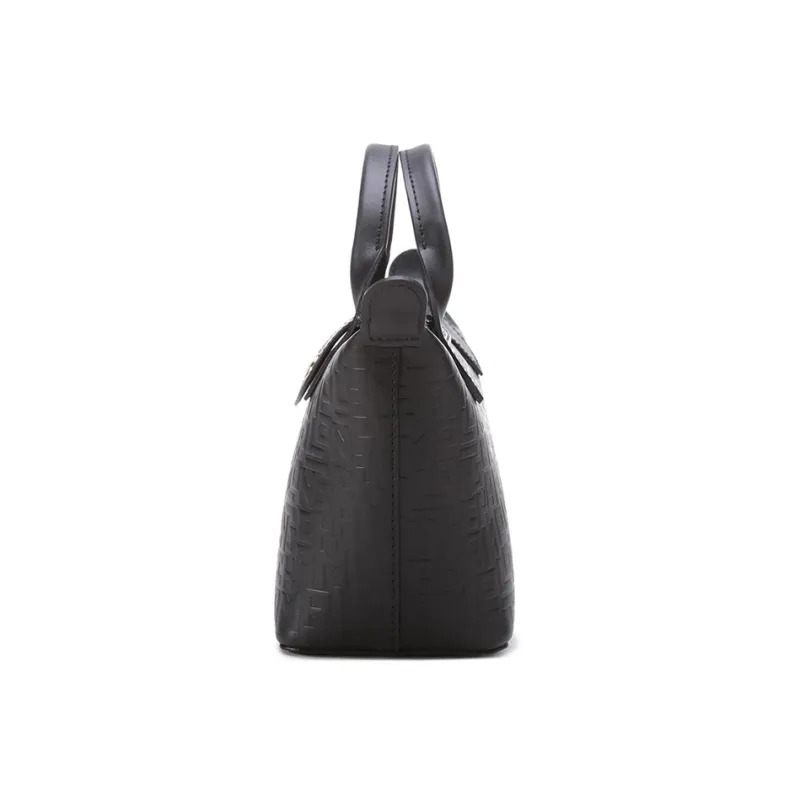 LONGCHAMP Le Pliage Cuir Cow Leather Dumpling Bag Crossbody Bag Handbag Extra Small Women's Black-3