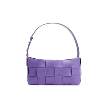 Bottega Veneta CASSETTE Lambskin Underarm Handbag, Shoulder Bag Women's Purple