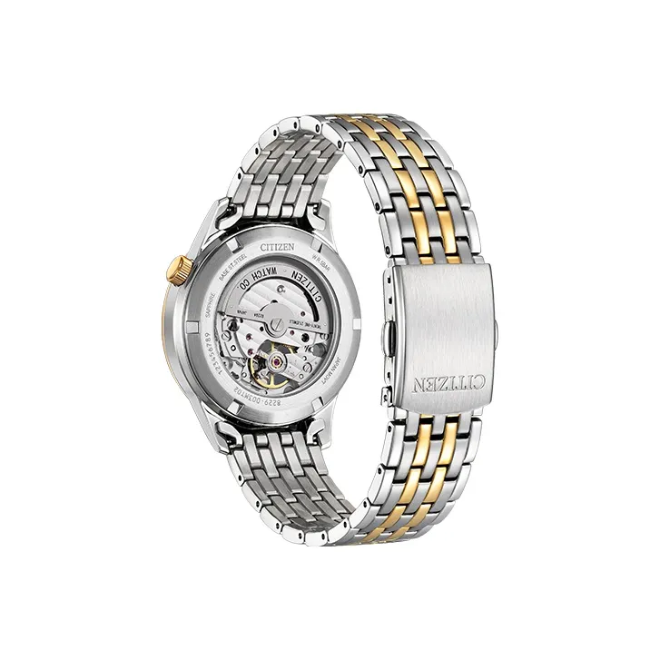 CITIZEN Mechanical Movement Stainless Steel Strap Watch Unisex White Dial NH9136 88A-1