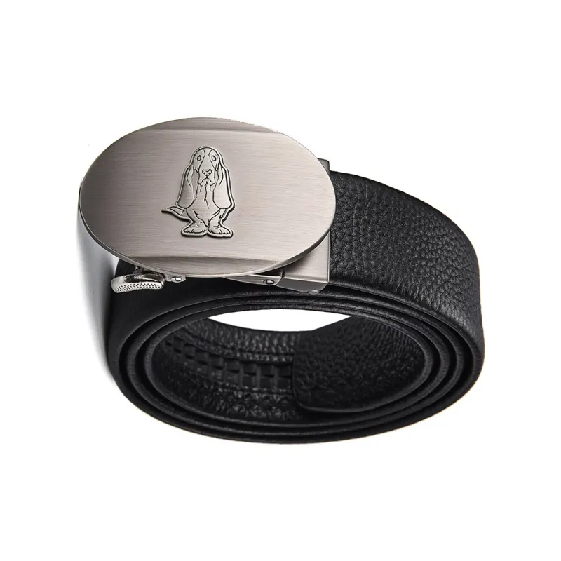 Hush Puppies Leather Belts Men Black-3