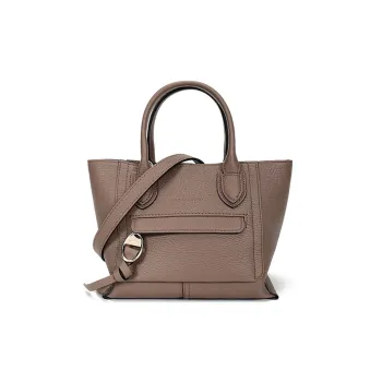 LONGCHAMP Mailbo Grained Large Cow Leather Shoulder Bag Crossbody Bag Handbag Small Size Women's Taupe