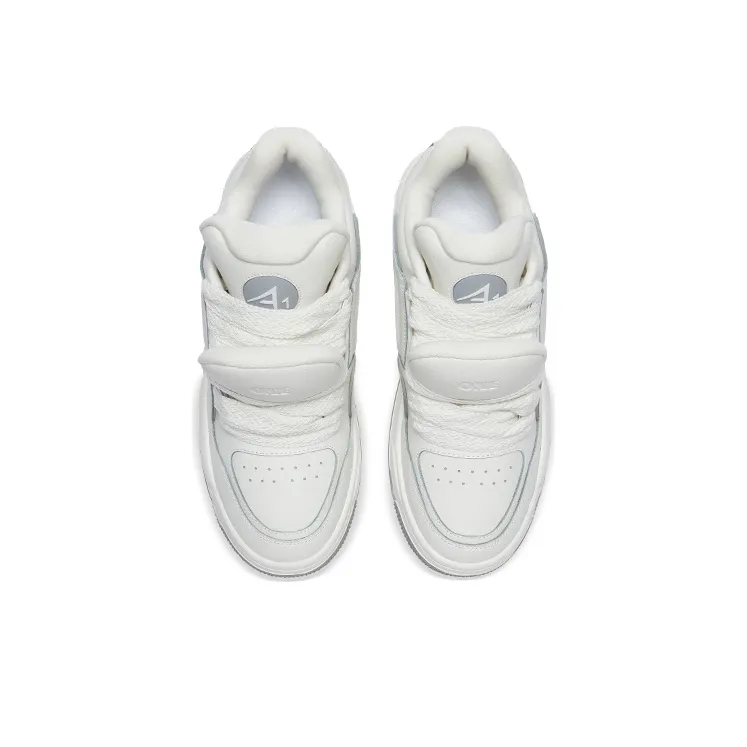 A1 Double Tongue Puffy Shoes Height Increasing Wear-Resistant Skateboard Shoes Unisex-3