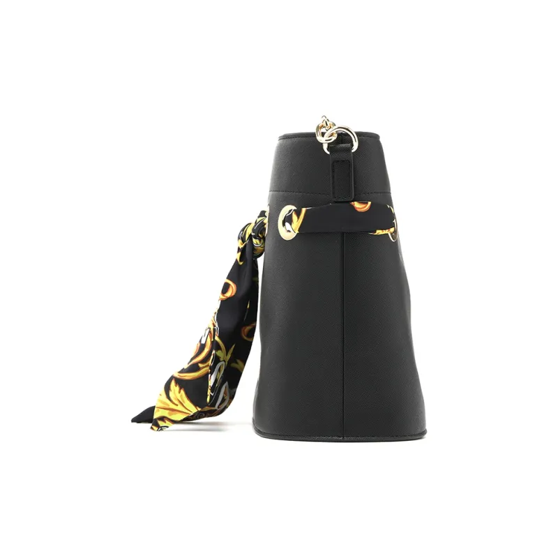 VERSACE JEANS COUTURE Polyester Bucket Bags Shoulder Bags Women's Black-4