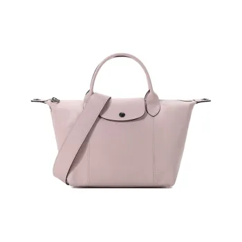 LONGCHAMP Le Pliage Cuir Sheepskin Handbag, Shoulder Bag, Crossbody Bag Small Size Women's Light Pink