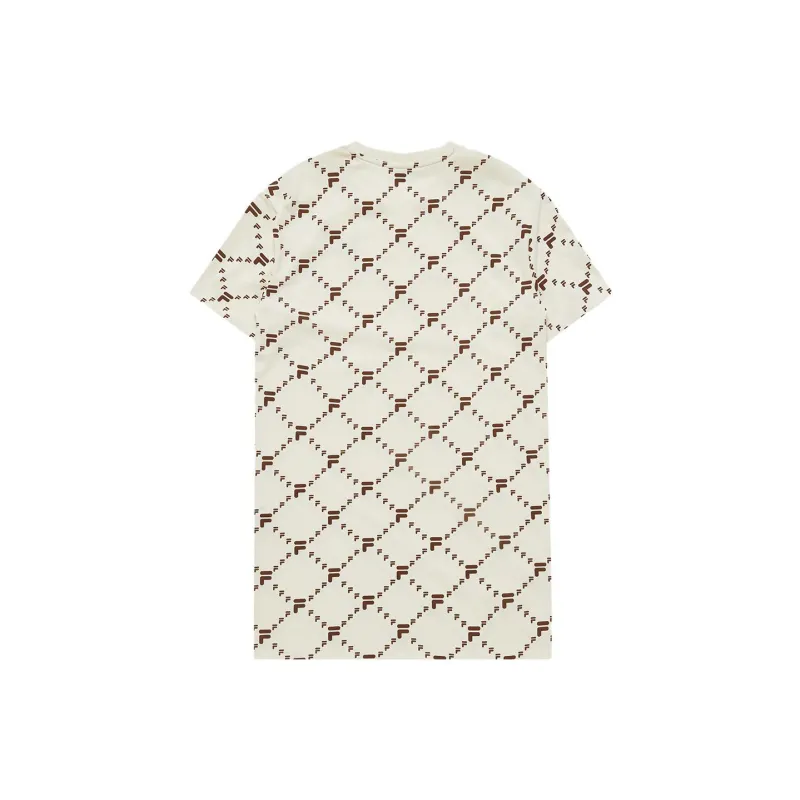 FILA Short-Sleeved Dresses Women's Imitation Antique White-1