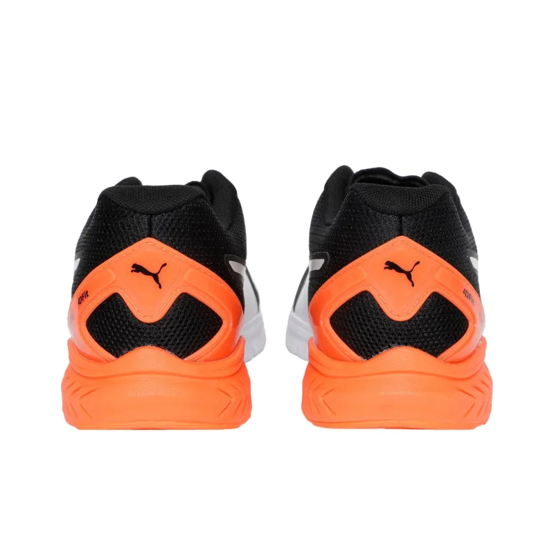 PUMA Ignite Stride Cushioning Anti-Slip And Wear-Resistant Low-Top Running Shoes Men's Black Orange-2