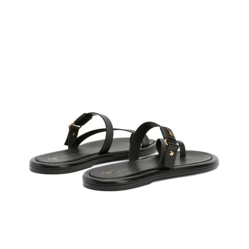 Giuseppe Zanotti Single Toe Leather Slides-3