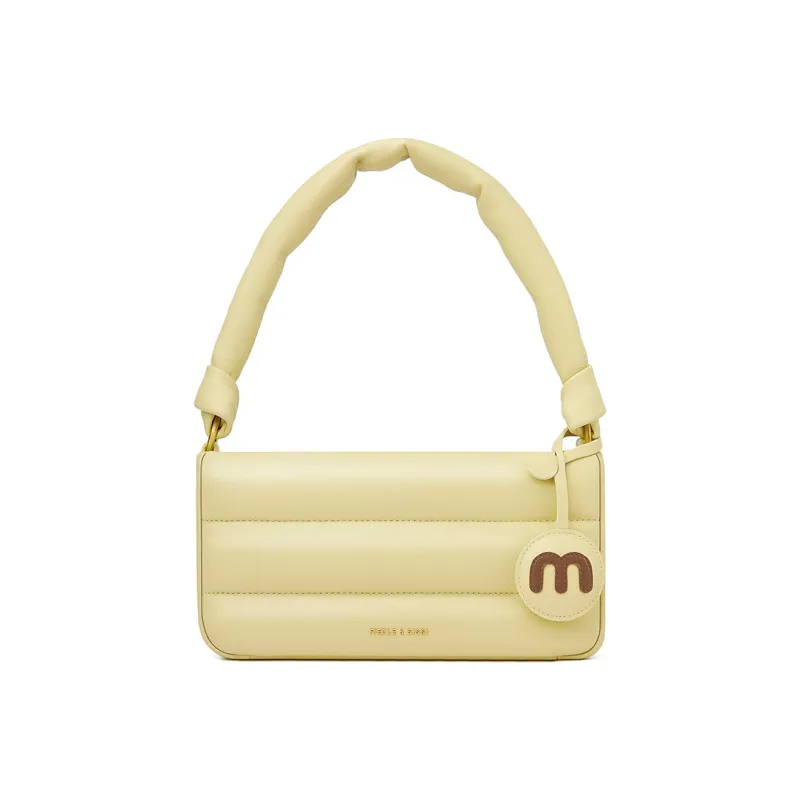 FIEDLE&SISSI Soft Sheepskin Mianmian Bag, Shoulder Bag, Handbag Women's Brown-2