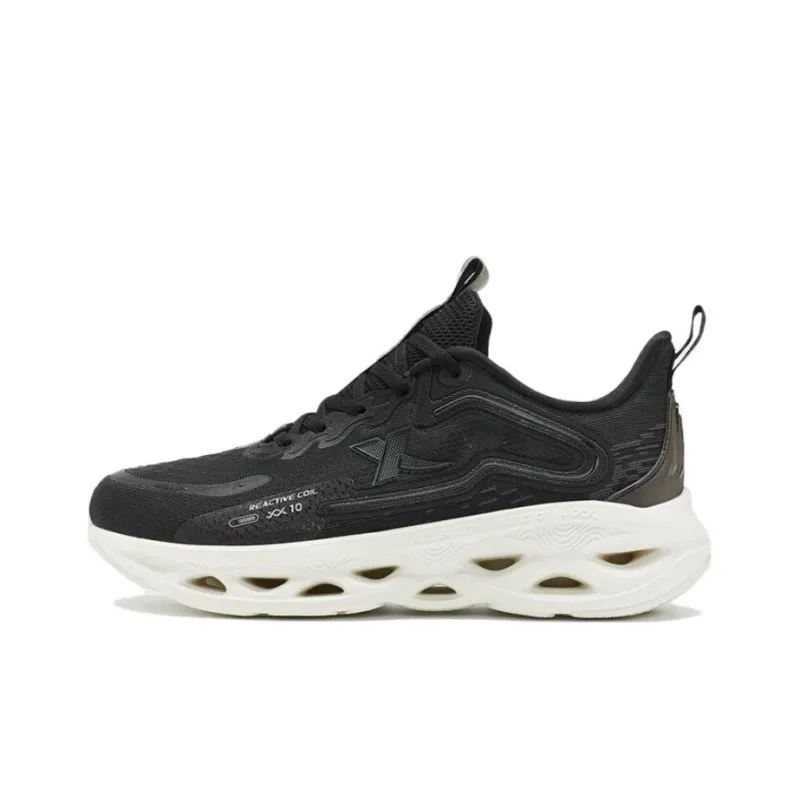 XTEP Shock Absorption Spinning 10.0 Anti Slip And Wear Resistant Breathable Low Top Running Shoes Women's Black-0