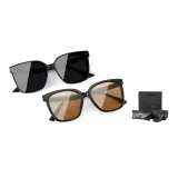 Black Frame with Gray Lens+Tea Brown (Gift Box Set)