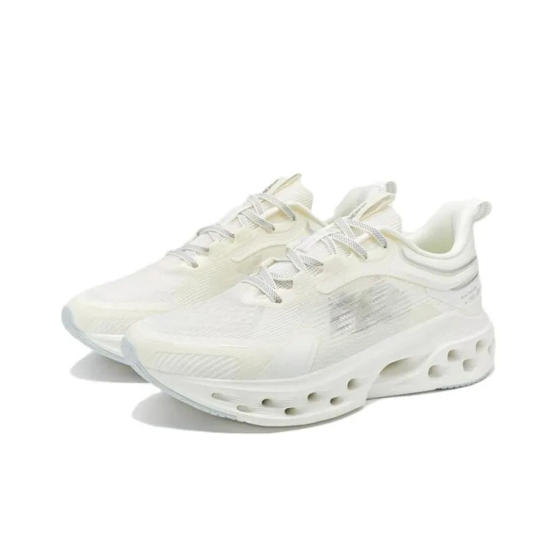 XTEP Shock Absorption Spinning 10.0 Anti Slip And Wear Resistant Breathable Low Top Running Shoes Men's White-2