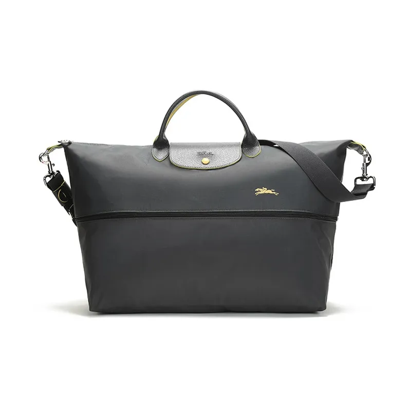 LONGCHAMP Le Pliage Fabric Travel Bag Handbag Shoulder Bag Unisex Metal Gray-7