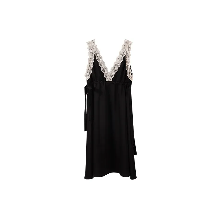 YUMOMO STAR Slip Dresses Women's Obsidian Black-1