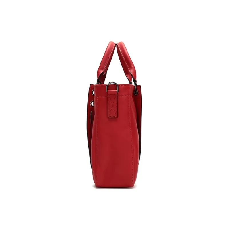LONGCHAMP 3D Cow Leather Tote Bag Shopping Bag Portable Crossbody Bag Shoulder Bag Small Size Women's Vermilion-2