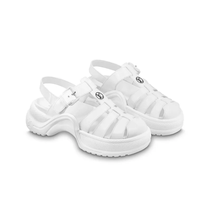 LOUIS VUITTON Archlight Roman Sandals Women's White-2
