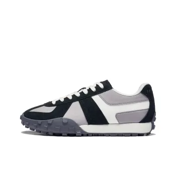 LiNing Yunchuan VTNG Anti Slip Wear Resistant Low Top German Army Trainers Men's Gray Black