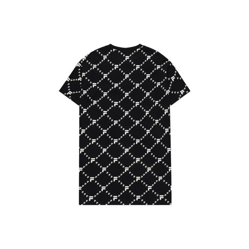 FILA Short Sleeved Dress Women's Black-1