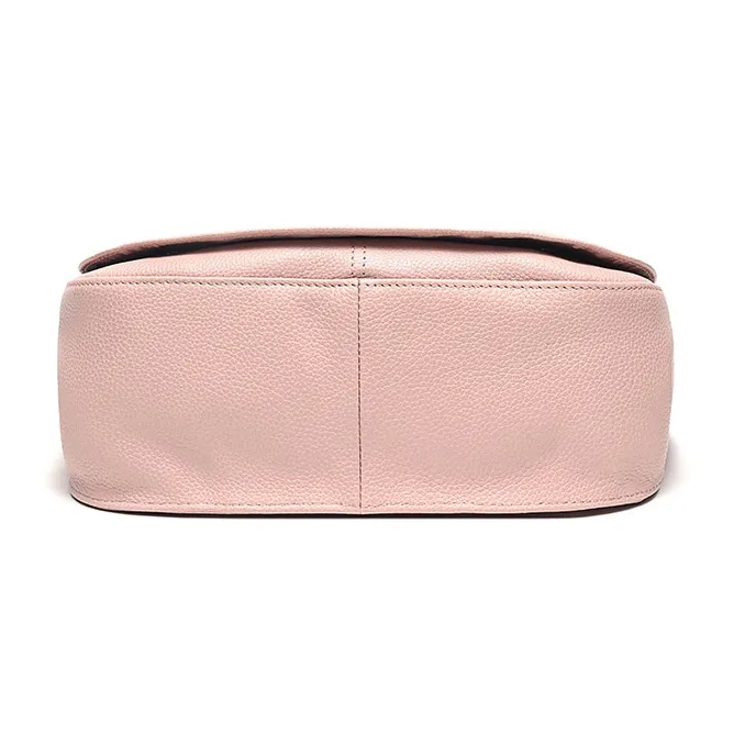 LONGCHAMP Le Foulonné Cow Leather Shoulder Bag Crossbody Bag Women's Soft Pink-4