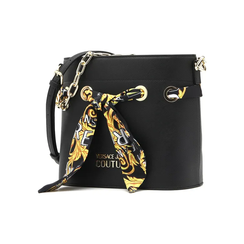 VERSACE JEANS COUTURE Polyester Bucket Bags Shoulder Bags Women's Black-2