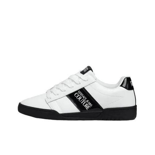 VERSACE JEANS Couture Skateboard Shoes Men Low-Top White