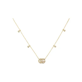 GUCCI GG Running Necklaces Women's Gold