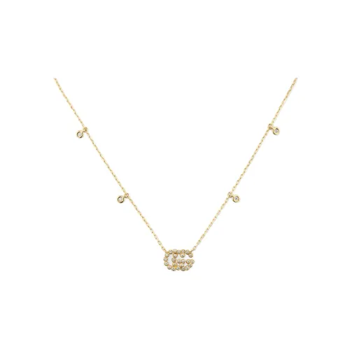 GUCCI GG Running Necklaces Women's Gold