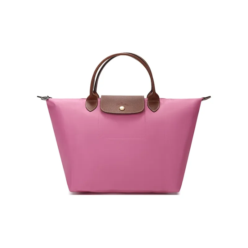 LONGCHAMP Le Pliage Club Canvas Canvas Bag Handbags Small Size Women's Red Peony-0