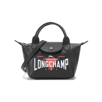 LONGCHAMP Sheepskin Dumpling Bag Crossbody Bag Mini Women's Black