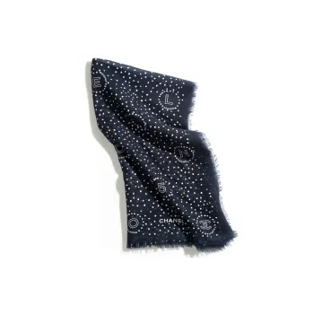CHANEL Shawls Women's Marine Blue