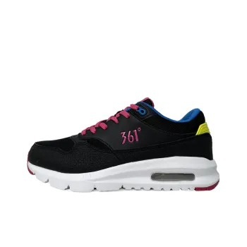 361° Lightweight And Breathable Low Top Sports Casual Shoes Women's Black Pink