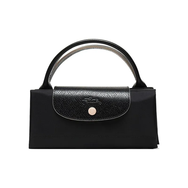 LONGCHAMP Le Pliage Fabric Short Shank Travel Bag Dumpling Bag Handbag Large Size Unisex Black-6
