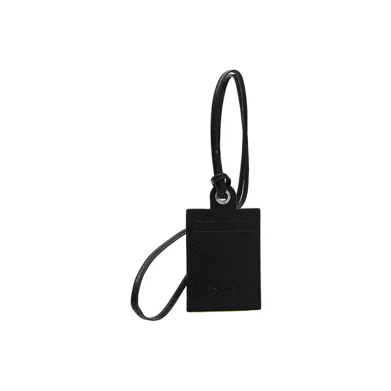 LONGCHAMP Le Pliage Green Cow Leather Card Holder Regular Women's Black-0