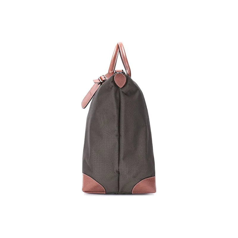 LONGCHAMP Boxford Fabric Handbag Shoulder Bag Travel Bag Travel Bag Unisex Brown-2