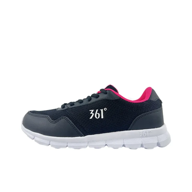 361° Breathable Low Top Running Shoes Women's Black-0