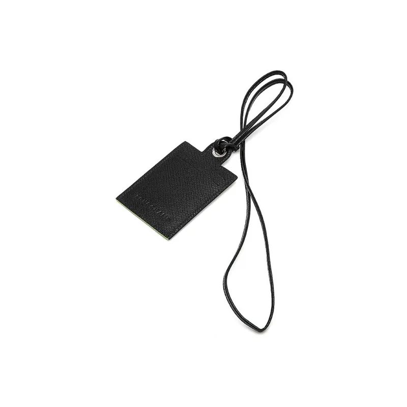 LONGCHAMP Le Pliage Green Cow Leather Card Holder Regular Women's Black-4