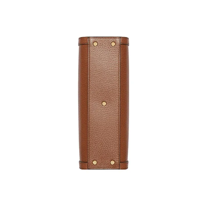 GUCCI Diana Leather Portable Crossbody Bag Shoulder Bag Small Size Women's Brown-6