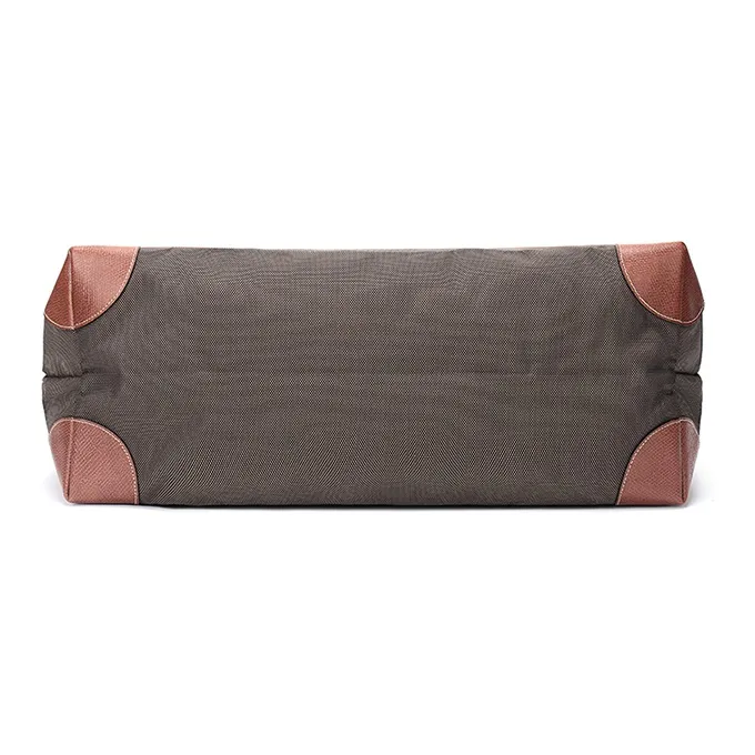LONGCHAMP Boxford Fabric Handbag Shoulder Bag Travel Bag Travel Bag Unisex Brown-4