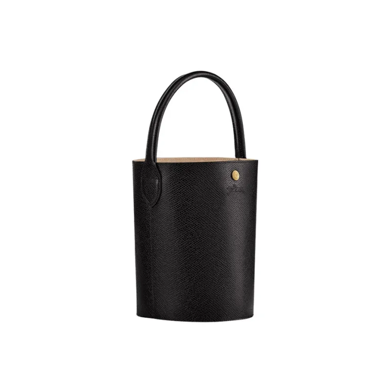 LONGCHAMP Épure Cow Leather Bucket Bag Handbag Trumpets Women's Black-1