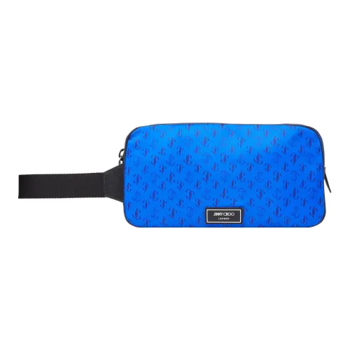 Jimmy Choo Nylon Toiletry Bag Travel Bag Storage Bag Men's Blue
