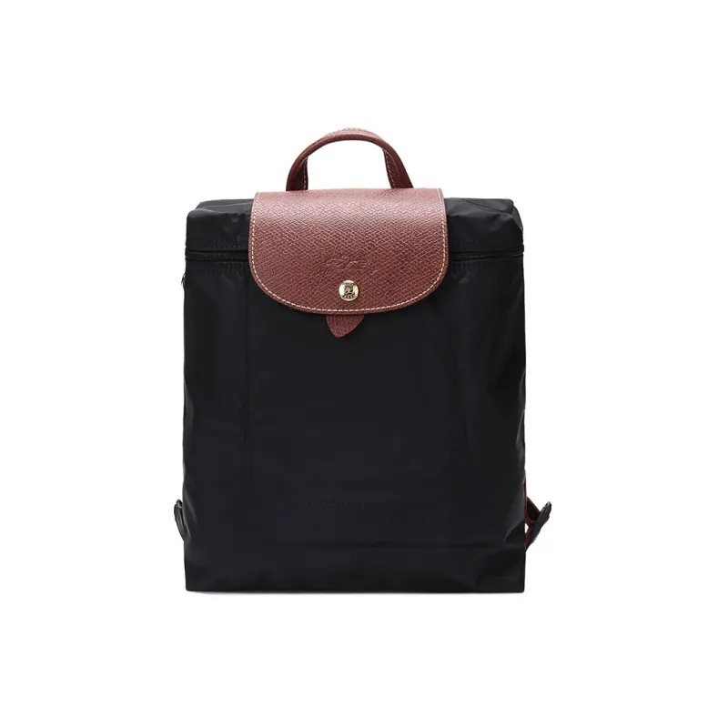 LONGCHAMP Fabric Backpack Handbag Regular Women's Black-0