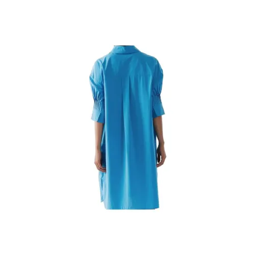 COS Short-Sleeved Dresses Women's Blue