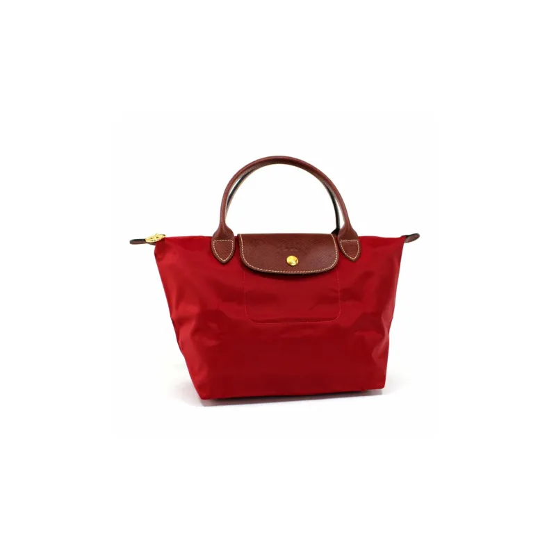 LONGCHAMP Le Pliage Fabric Dumpling Bag Handbag Trumpets Women's Red-1